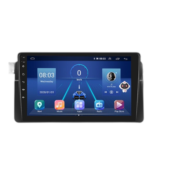 Bilradio med Carplay, AI-stemmestyring, 4G stereo-modtager