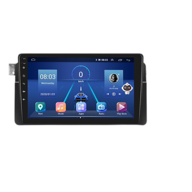 Auto-Radio mit Carplay, KI-Sprachsteuerung, 4G-Stereoempfänger