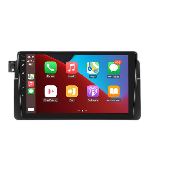 Auto Radio Carplay, AI Stemcontrole, 4G Stereo Ontvanger