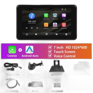 7 inch Autostereo MP5 Speler met Carplay, Android Auto, Bluetooth - Navigatie & Spraakbesturing