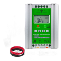 Hybrid Svart Kontroll, 1400W Effektutgång, Kompatibel med Vindturbiner och PV-batterier