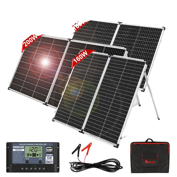 Foldable Solar Panel, Lightweight Design, High Power Output