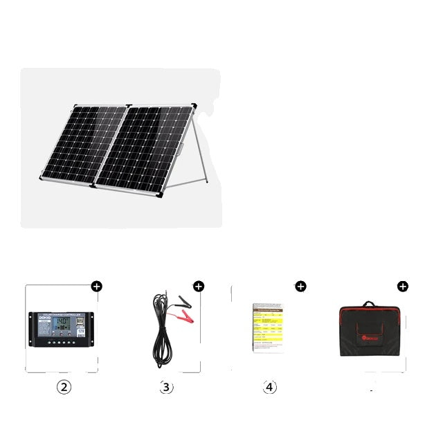 Hopfällbar solpanel, lätt design, hög effektutgång