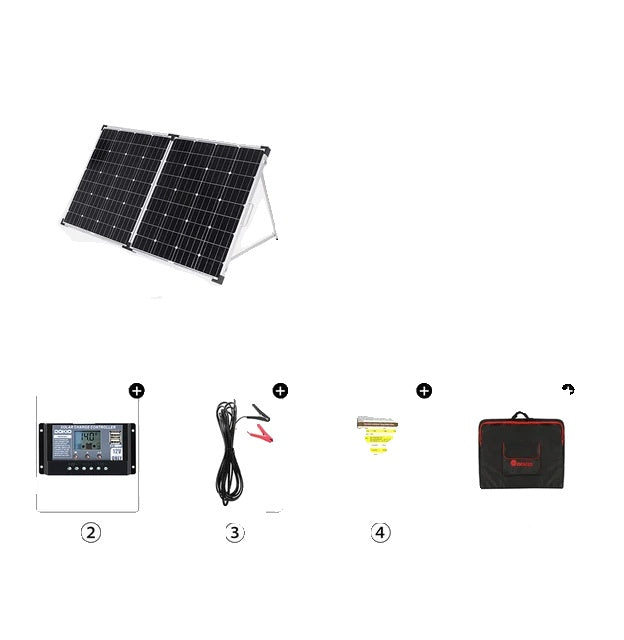Foldable Solar Panel, Lightweight Design, High Power Output