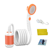Portable Electric Shower Pump, IPX7 Waterproof, Rechargeable Battery Powered