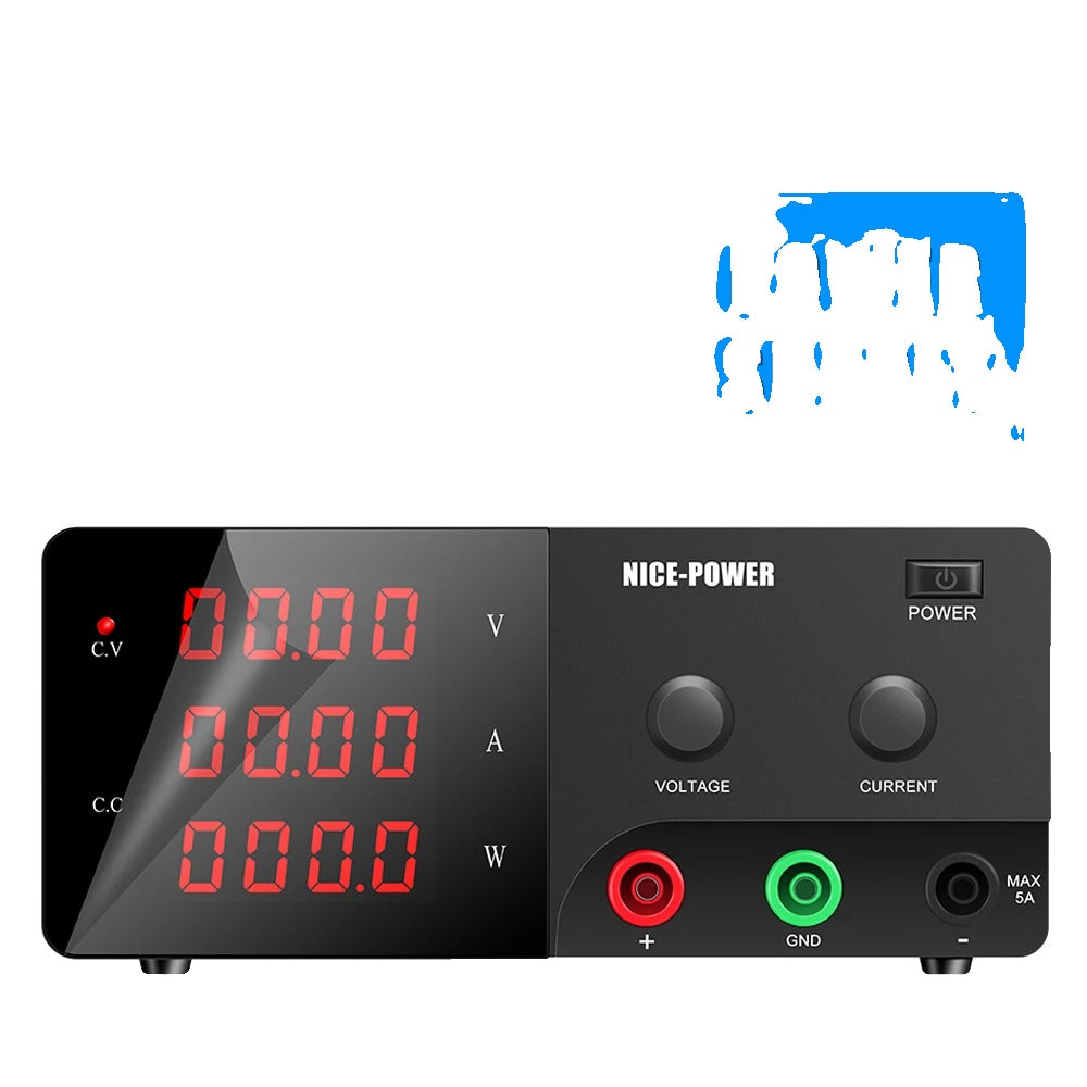 Lab Bench Power Supply, High-power Output, Adjustable Voltage and Current