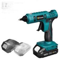 Cordless Hot Melt Glue Gun, 100W Power, Compatible with Makita 18V Battery, 11mm Glue Sticks