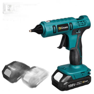 Cordless Hot Melt Glue Gun, 100W Power, Compatible with Makita 18V Battery, 11mm Glue Sticks