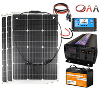 Solar System for Home, 2000W Power Output, 100Ah Lifepo4 Battery