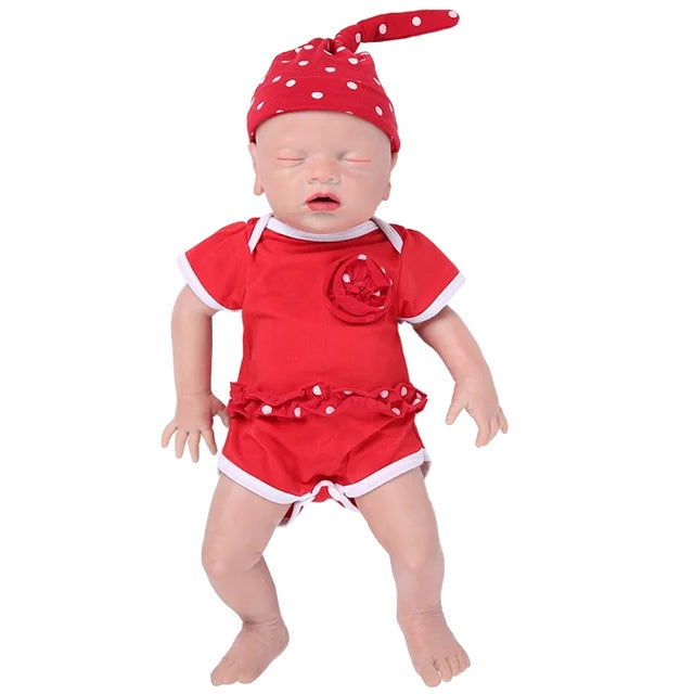 Siliconen Reborn Baby Poppen, Realistische Geschilderde Kenmerken, Levensecht Ontwerp van een Pasgeborene