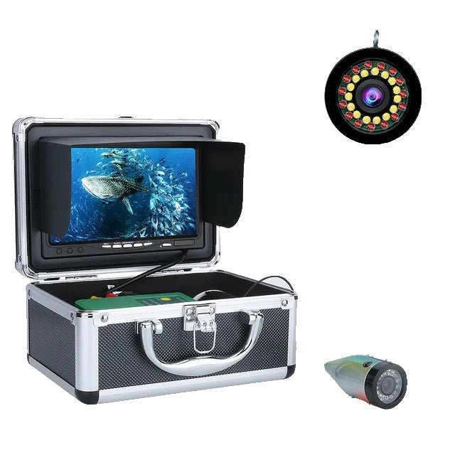 Onderwater viscamera, 7 inch HD1080P camera, infraroodlamp visvinder