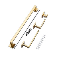 Bathroom Accessories Hardware Set, Rose Golden, Stainless Steel