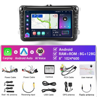 Car Radio, 8' Touchscreen, Carplay Compatible