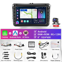 Car Radio, 8' Touchscreen, Carplay Compatible