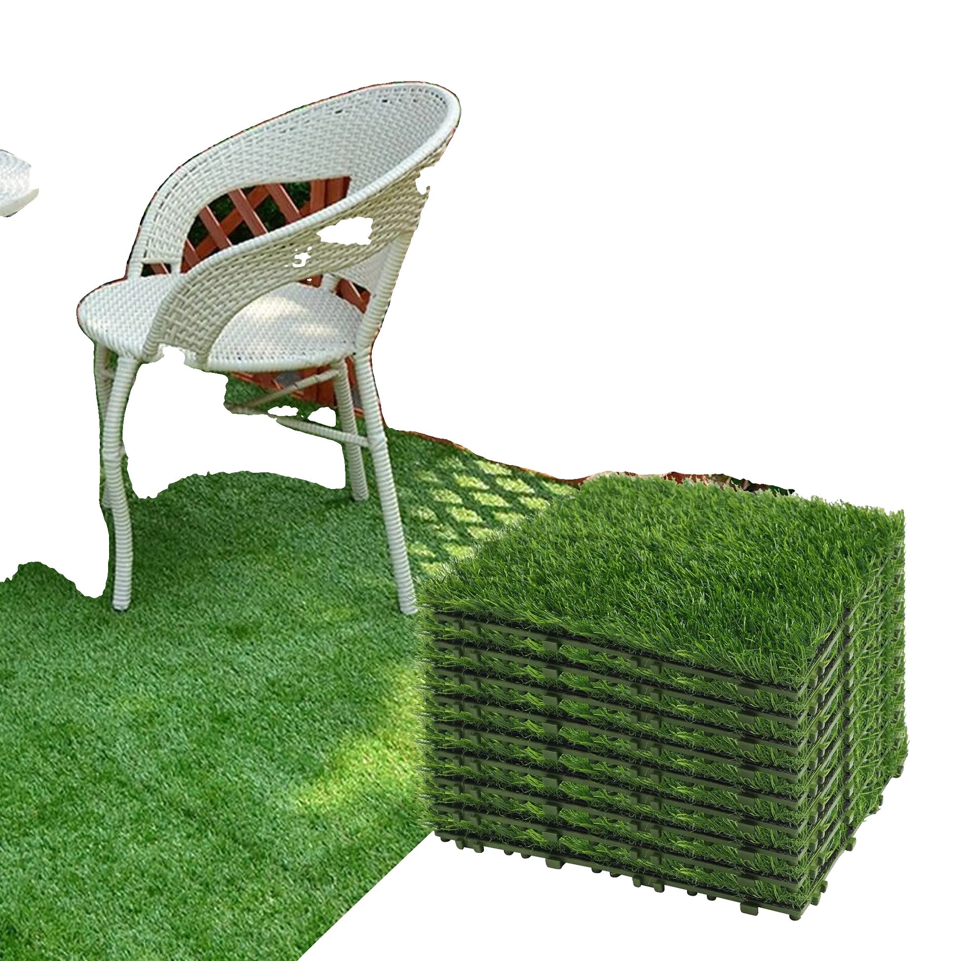 Konstgräsgräsmattor, självdränerande, syntetisk matta