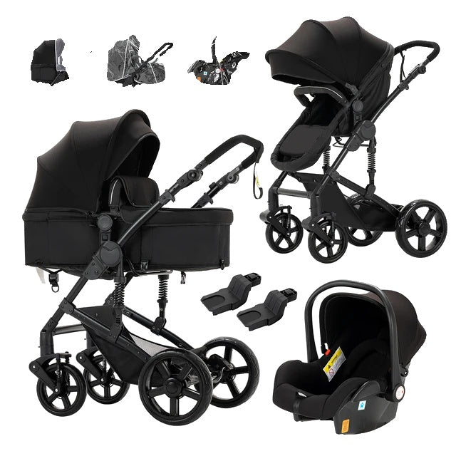 Kinderwagen, 3-in-1-Design, leicht und hochlandschaftlich