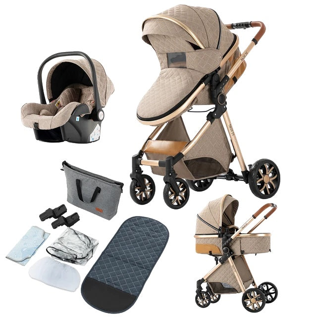 Kinderwagen, 3-in-1-Design, leicht und hochlandschaftlich