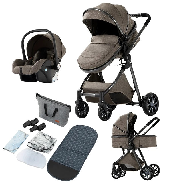 Baby Stroller, 3 in 1 Design, Lightweight & High Landscape