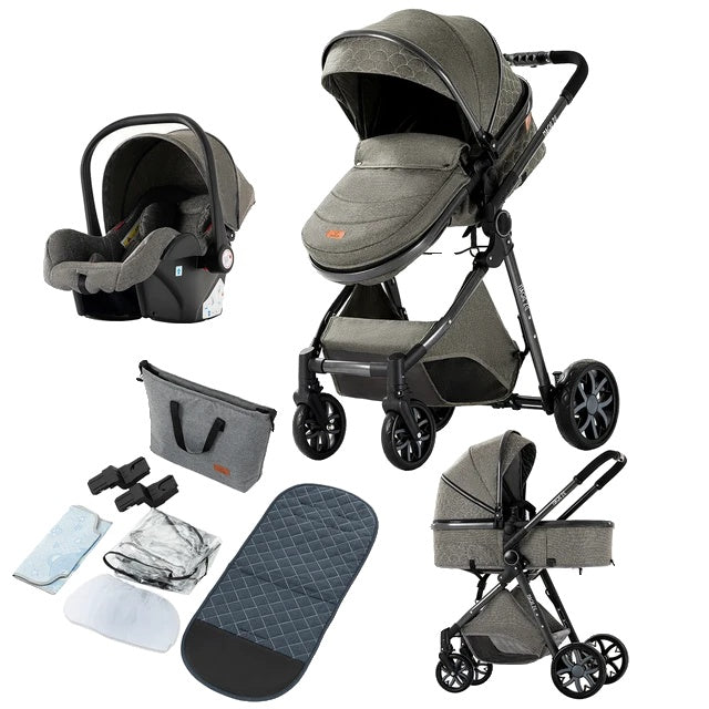 Baby Stroller, 3 in 1 Design, Lightweight & High Landscape