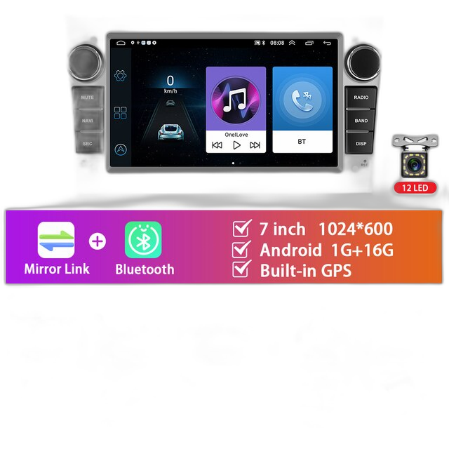 Android-Autoradio, Multimedia-Player, Carplay-Autoradio