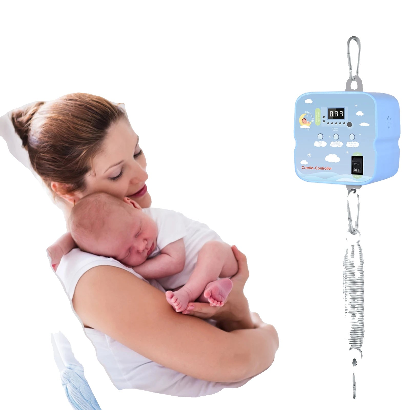 Elektrische Baby Schommel Wieg Controller, Afstandsbediening, Instelbare Timer