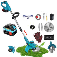 Cordless Grass String Trimmer, 24V, Adjustable, Foldable