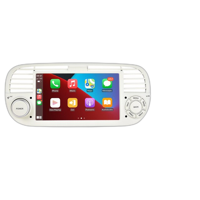 7'' Android Autoradio für Fiat 500 2007–2015 – 2Din 8+128G, Carplay, Auto WIFI GPS DSP