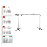 Elektrischer BBQ Rotisserie Grill Kit, Heavy Duty, Edelstahl Sechskant-Spießstange