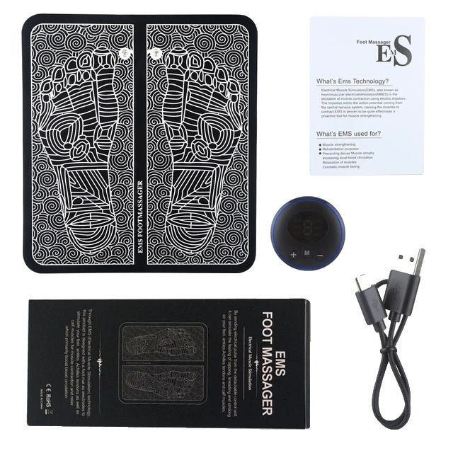 Foot Massage Mat, Electric EMS Technology, Relaxation and Pain Relief
