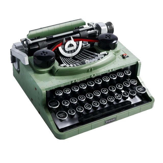 Typewriter Building Blocks for Kids, Educational Toy Set, Birthday Gift