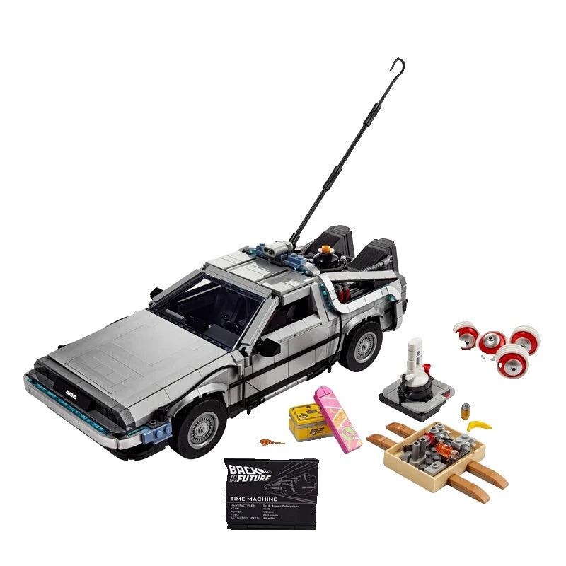 Back to the Future Time Machine Car Building Blocks, 1872 Pieces, High Tech