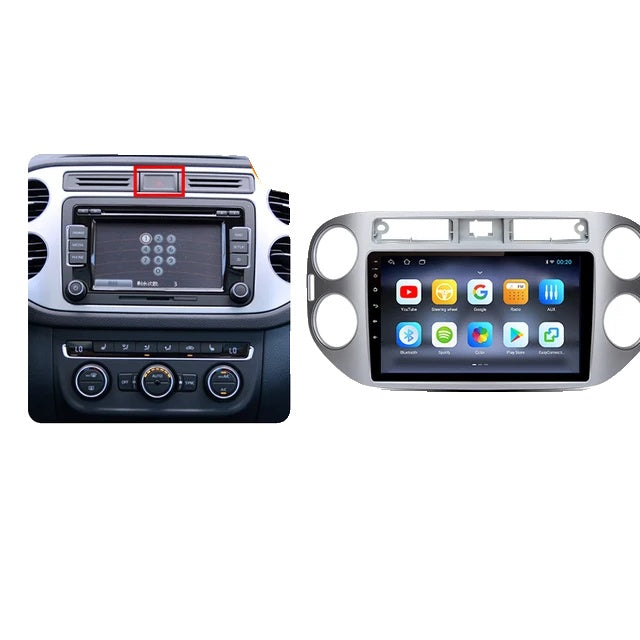 Autoradio For VW Volkswagen Tiguan, Android Auto, Wireless CarPlay