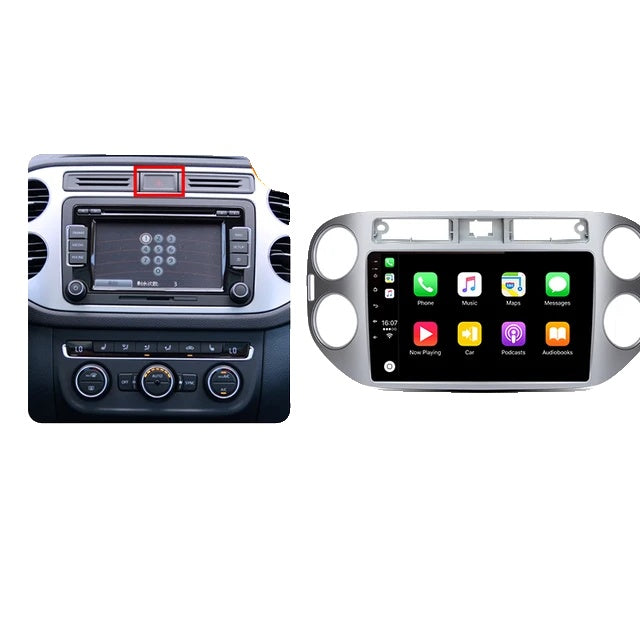 Autoradio For VW Volkswagen Tiguan, Android Auto, Wireless CarPlay