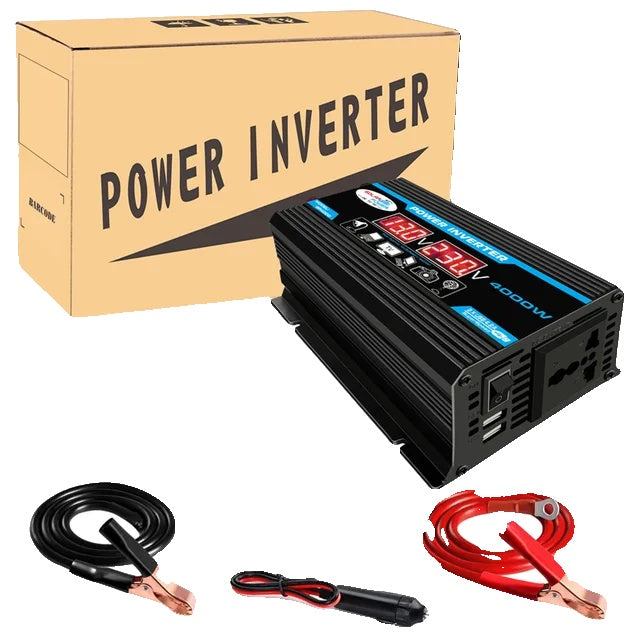 Invertor auto, 4000W, afișaj LED