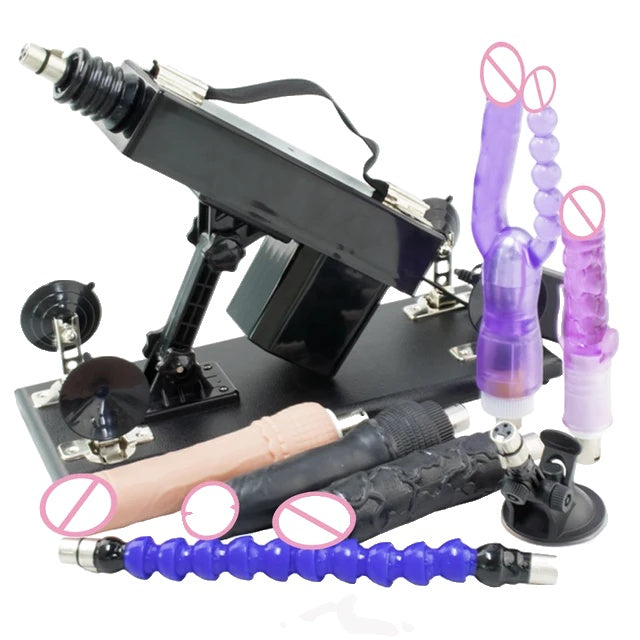 Sex Machine Gun, Adjustable Speed, Male and Female Sex Toys