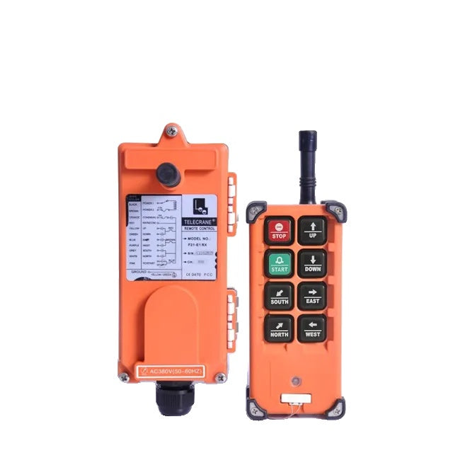 Industrial Crane Wireless Radio RF Remote Control, 1 Transmitter, 1 Receiver
