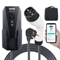 Electric Vehicle Charger, Portable Design, LCD Screen