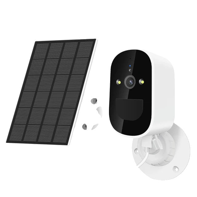 Camera solară de exterior, detectare corp uman PIR, Full HD 1080P