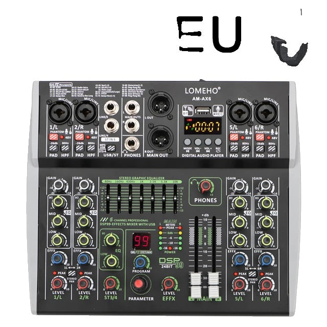 Sound Mixer, Bluetooth Connectivity, Professional Grade Audio Quality