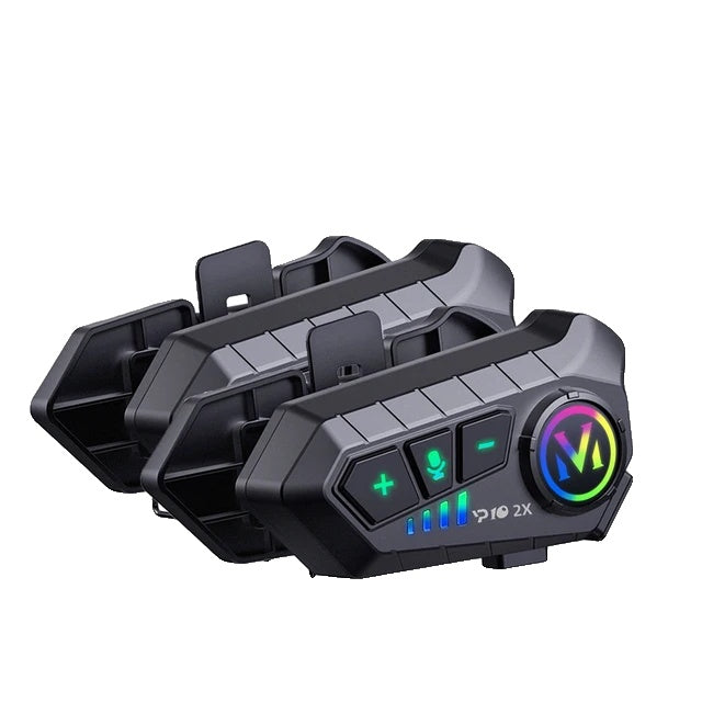 Bluetooth Motorcycle Helmet Intercom, 300M Wireless Range, 2000Mah Battery