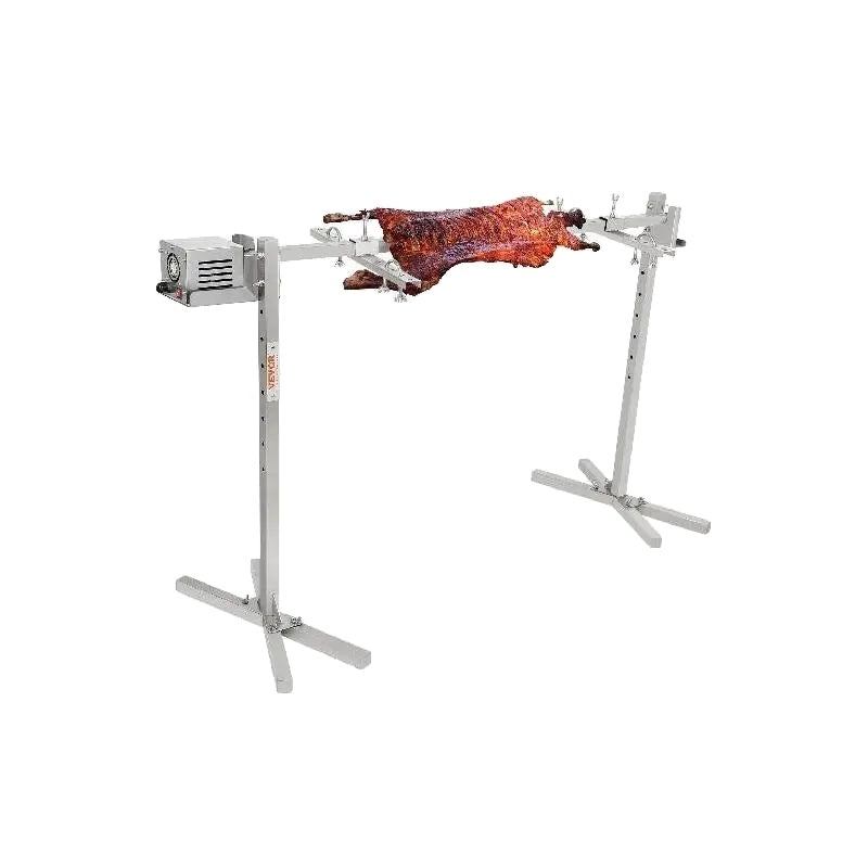 Electric BBQ Rotisserie Grill Kit, Heavy Duty, Automatic Motor, Height Adjustable Stand