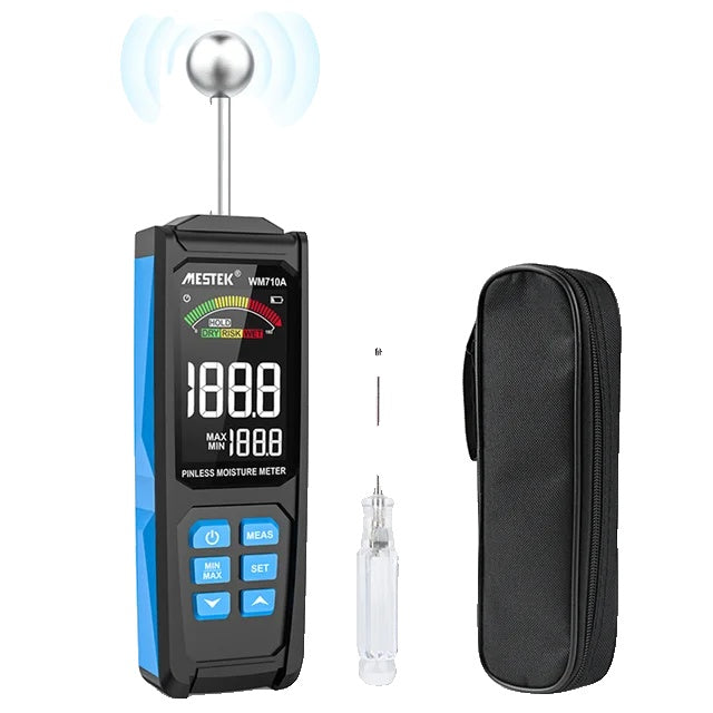 Wood Moisture Meter, Non-destructive Measurement, Auto Detect Wettest Timber