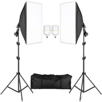 Fotografi Softbox Belysningskits, Professionelt Kontinuerligt Lys System, Fotostudie