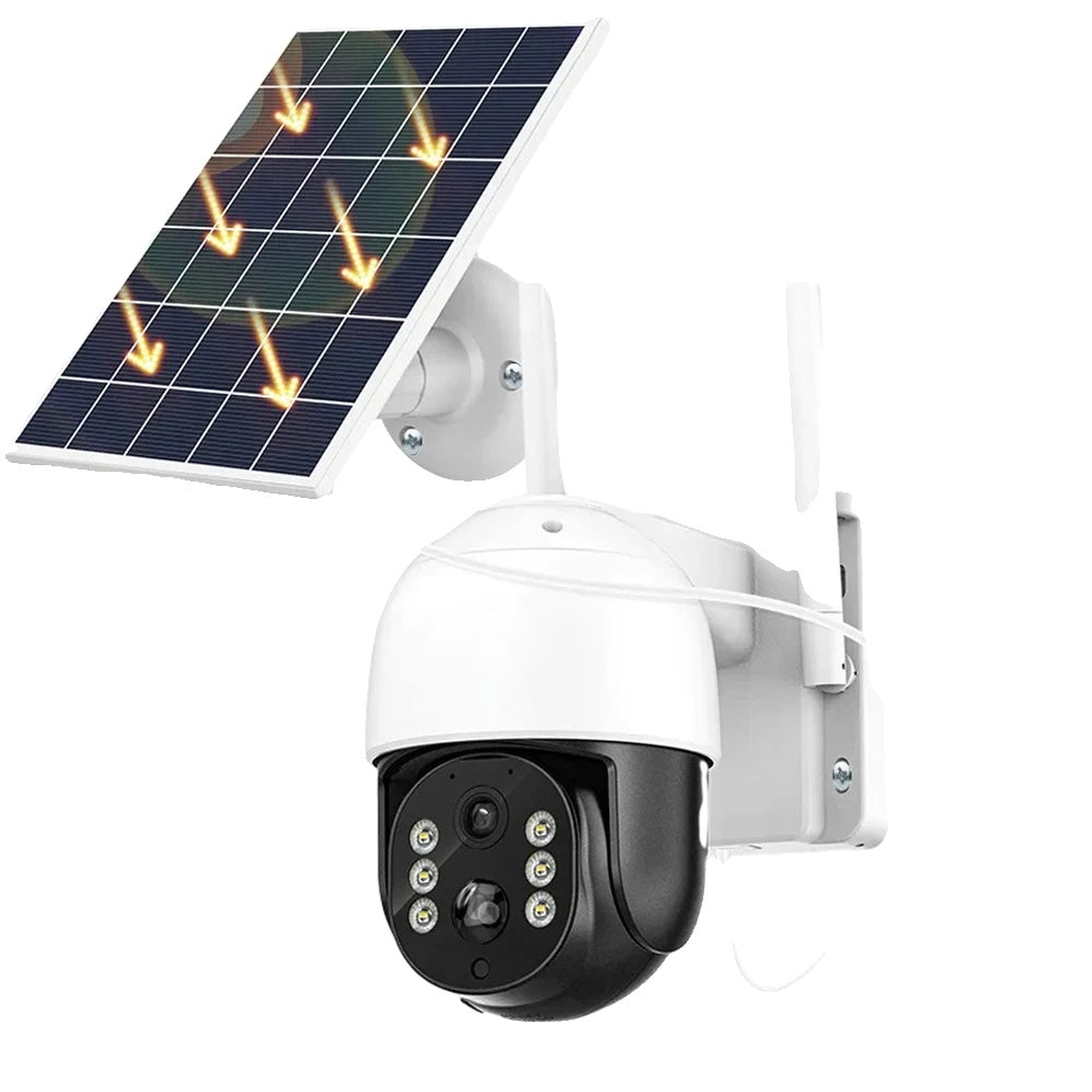 Camera solară wireless, conectivitate 4G, detectare mișcare PIR