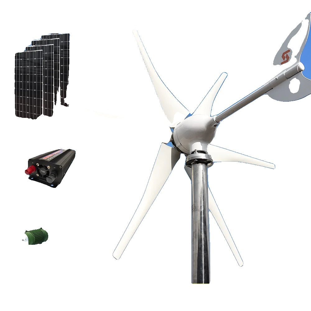 Wind Turbine Generator, 3000w Power Output, Free Energy Generation