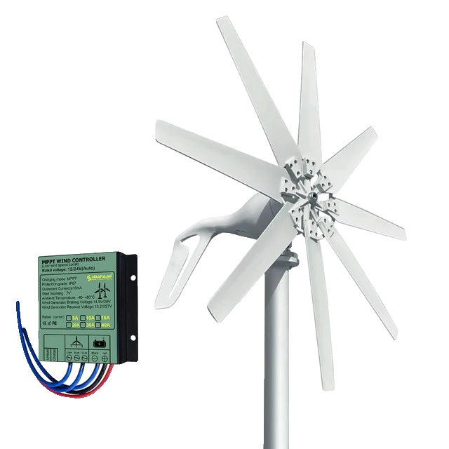 2000W Windturbine, Inclusief Oplaadcontroller, Geschikt voor Jachten en Boerderijen