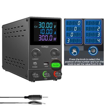 Lab Power Supply, Adjustable Voltage, Stabilized Output