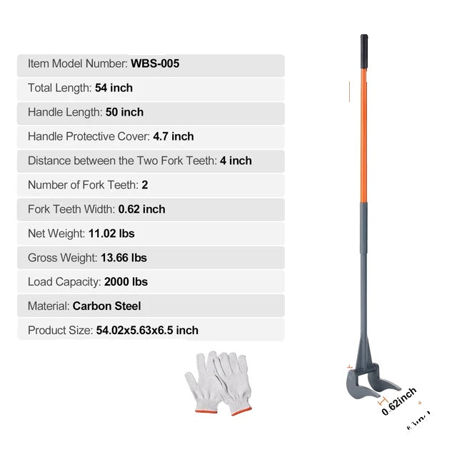 Paletten Brechstange Buster, Konstruktion aus Kohlenstoffstahl, robustes Design