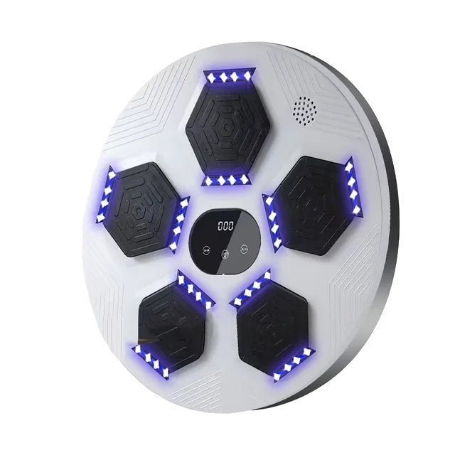 Mașină de box, conectivitate Bluetooth, țintă iluminată cu LED-uri.