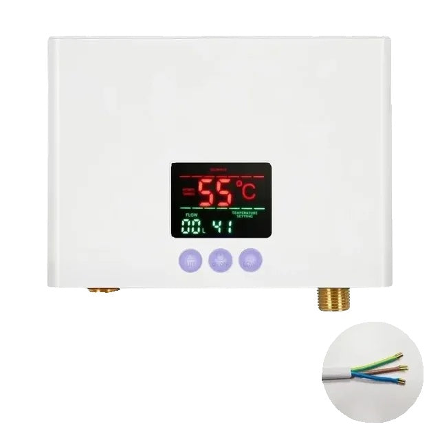 Elektrischer Warmwasserbereiter, 3000W Leistung, Touch-Panel-Fernbedienung